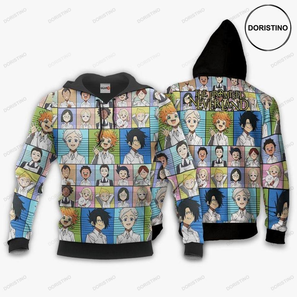 Characters Anime Manga The Promised Neverland Limited Edition 3d Hoodie