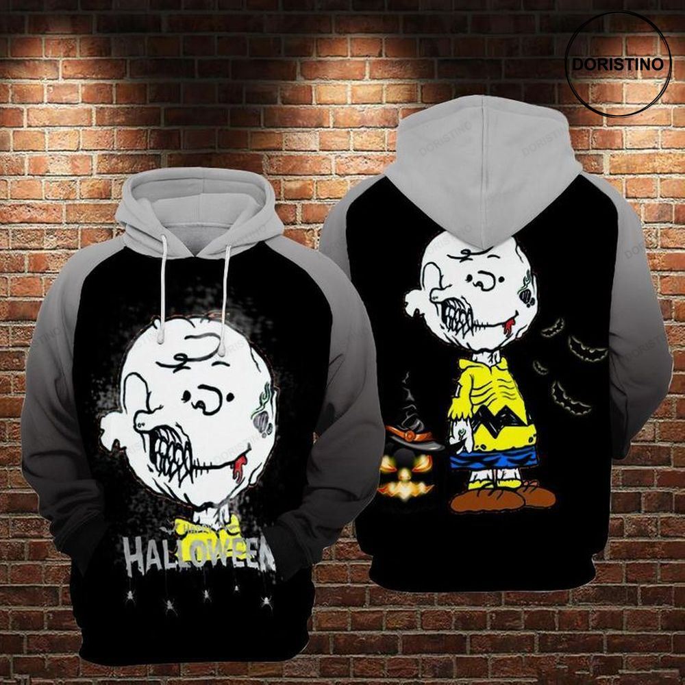 Charlie Brown Zombie Halloween Theme Limited Edition 3d Hoodie