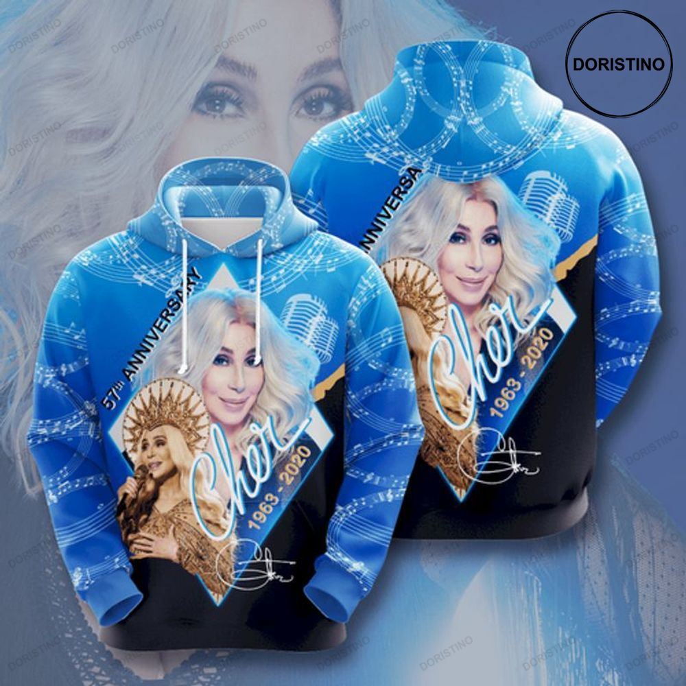 Cher 57 Anniversary 1963 2020 Music Lover V2 Limited Edition 3d Hoodie