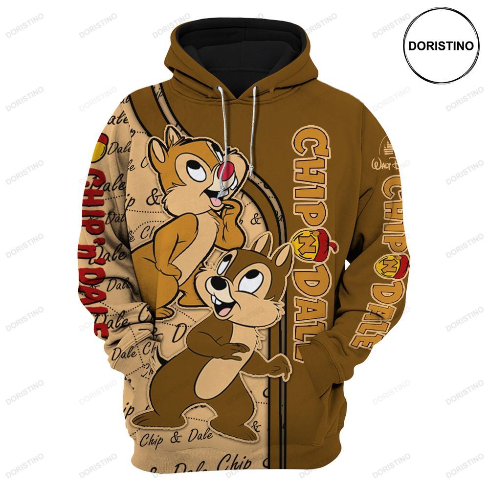 Chip And Dale Chipmunk Cartoon Graphic Limited Edition 3d Hoodie