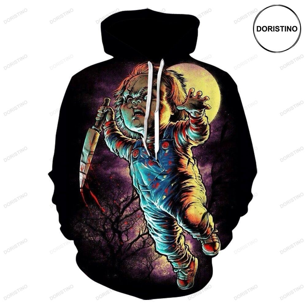Chucky Cosplay Costume Horror Gift Limited Edition 3d Hoodie