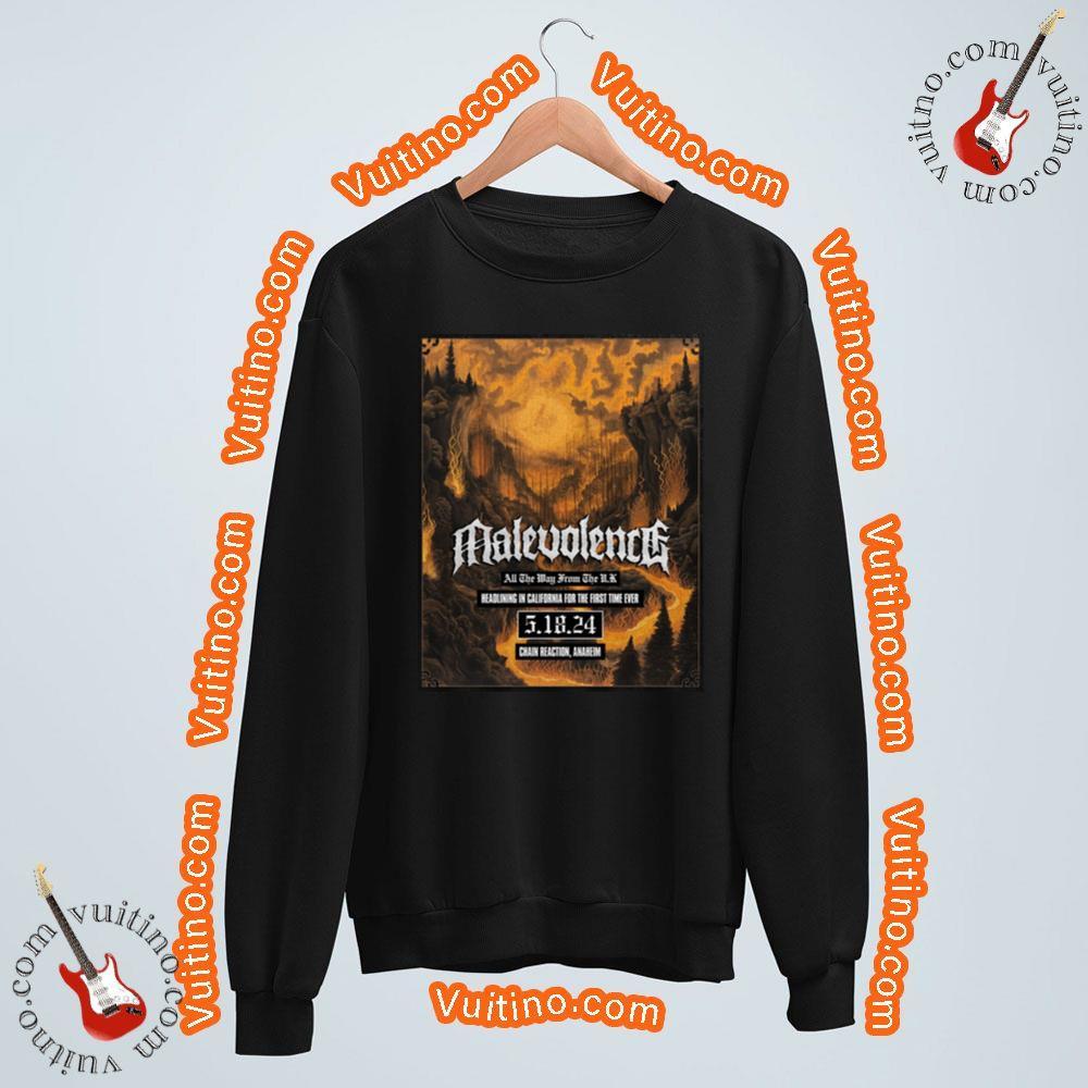 Malevolence Headlining In California For The First Time Ever 2024 Merch