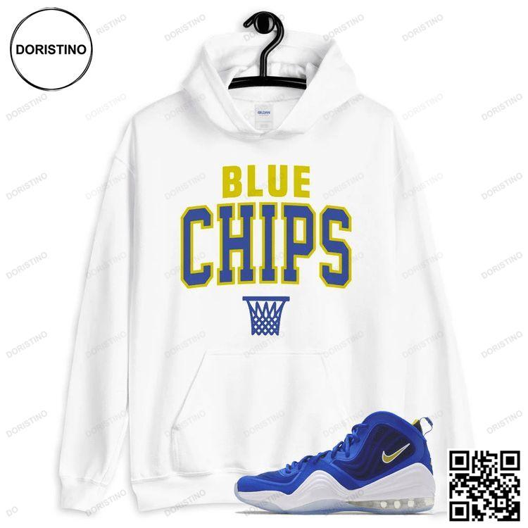 Air Penny 5 Blue Chips Hoody College Basketball Unisex All Over Print Hoodie
