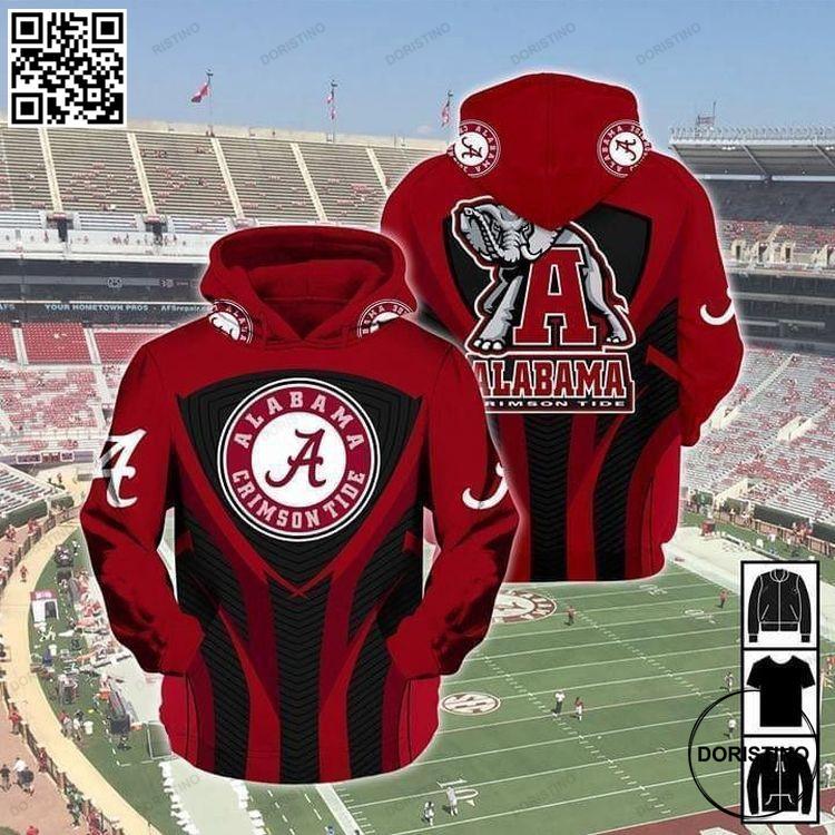 Alabama Crimson Tide Fan Pullover And Zippered Custom 3d Graphic Printed For Men For Women Awesome 3D Hoodie