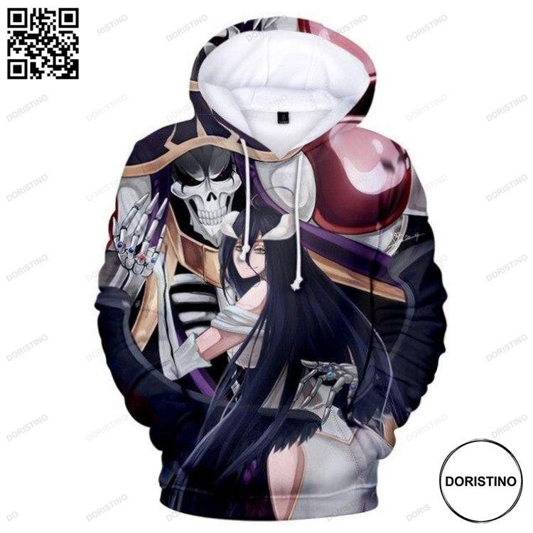 Albedo And Ainz Ooal Gown Overlord 3d Awesome 3D Hoodie