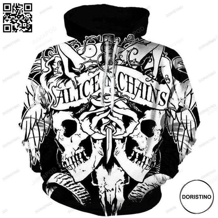 Alice In Chains Style 1 All Over Print Hoodie