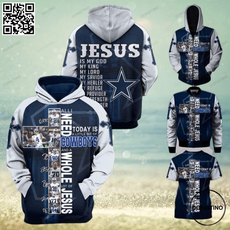 All I Need Today Is Little Bit Dallas Cowboys And Whole Lots Of Jesus Limited Edition 3D Hoodie
