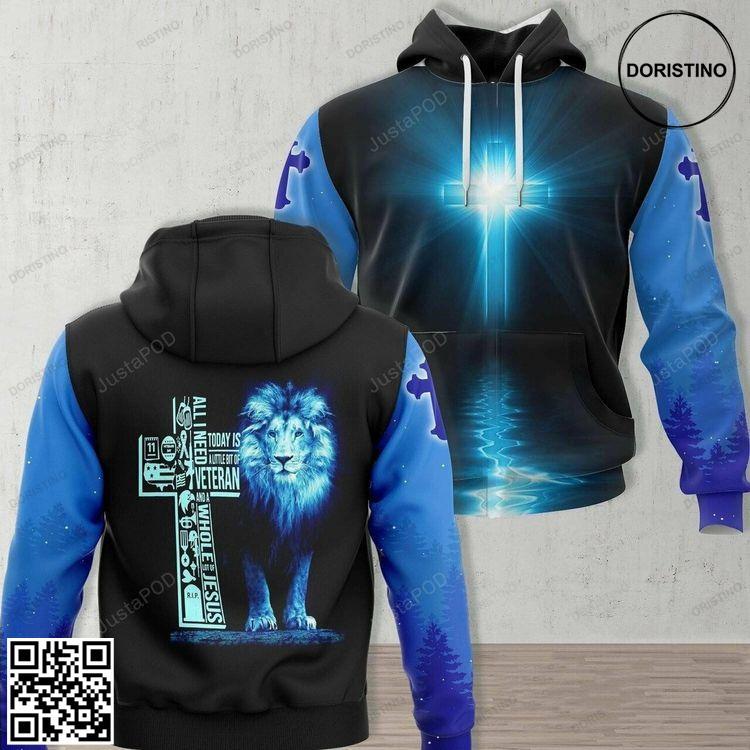 All I Need Today Is Veteran And Jesus 3d All Print Limited Edition 3D Hoodie