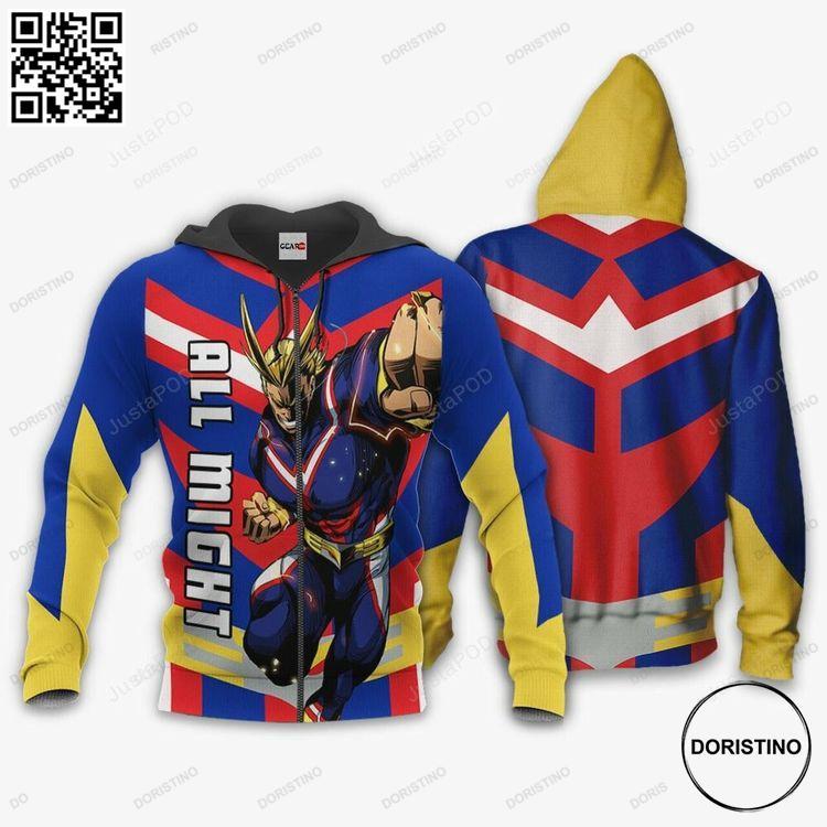 All Might Anime My Hero Academia 3d Awesome 3D Hoodie