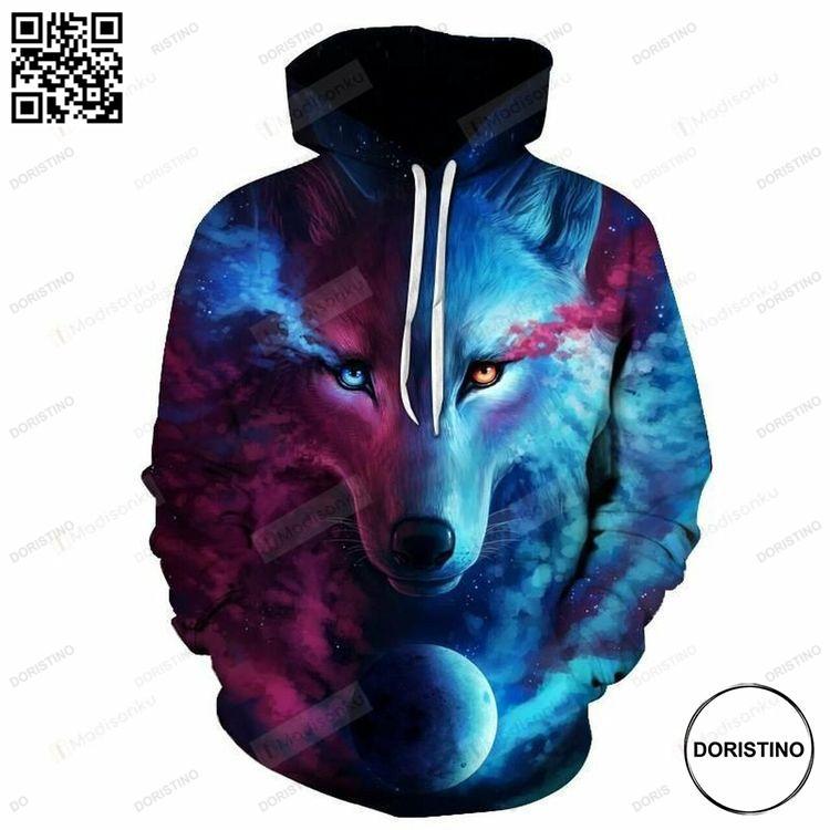 Alpha Wolf 3d All Over Print Hoodie