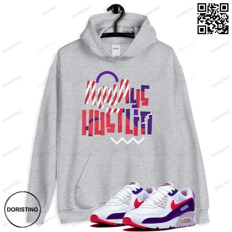 Always Hustling Hoody Air Max 90 Eggplant Unisex Limited Edition 3D Hoodie