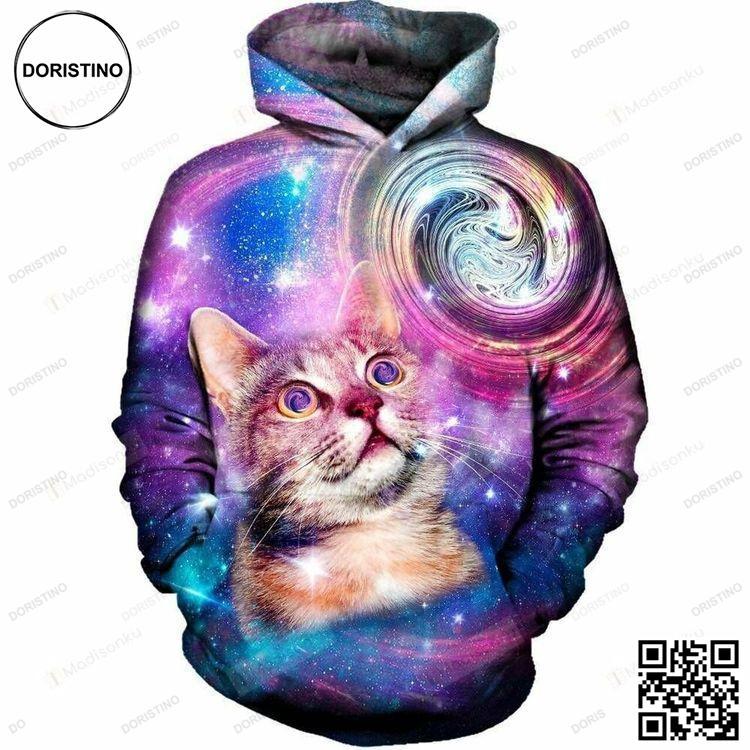 Amazed Cat 3d All Over Print Hoodie