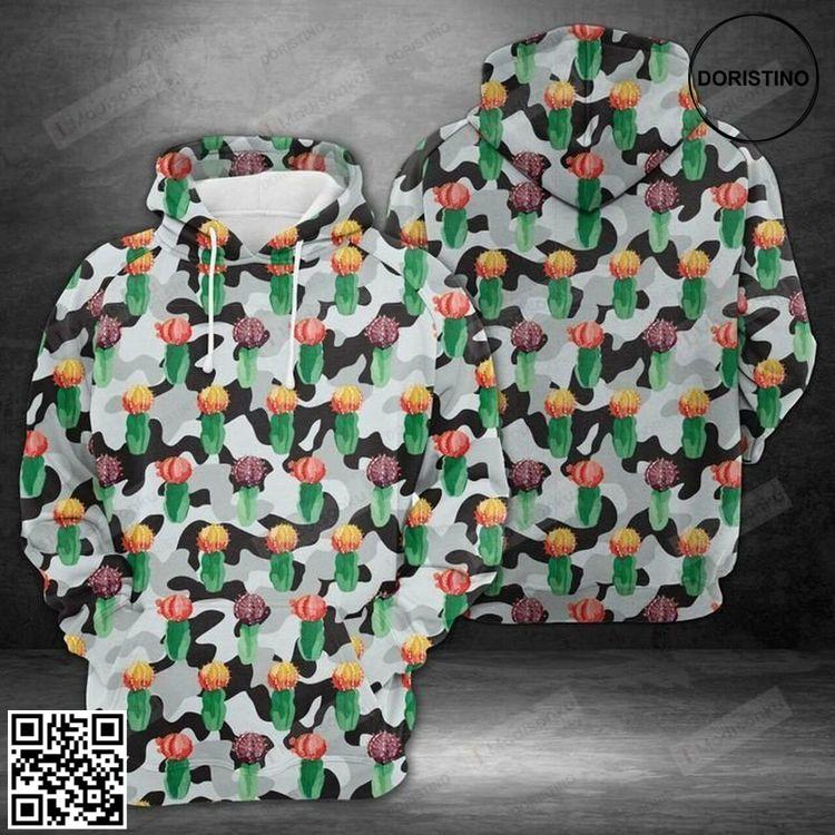 Amazing Camouflage Cactus 3d Awesome 3D Hoodie
