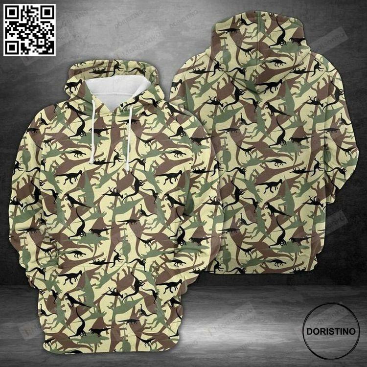 Amazing Camouflage Dinosaur 3d Awesome 3D Hoodie