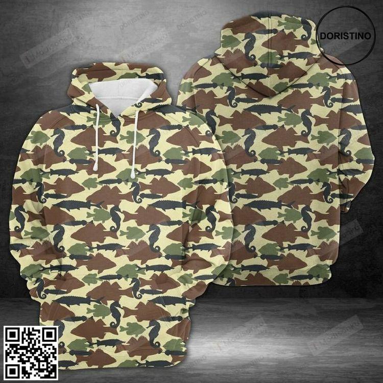 Amazing Camouflage Fish 3d Limited Edition 3D Hoodie