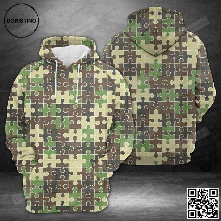Amazing Camouflage Puzzle 3d All Over Print Hoodie