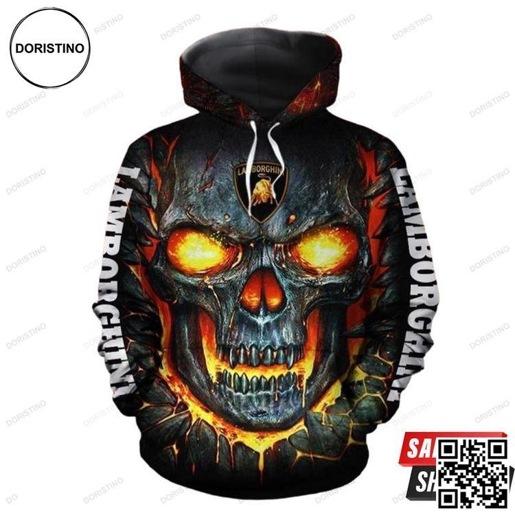 Amazing Skull Lamborghini Limited Edition 3D Hoodie