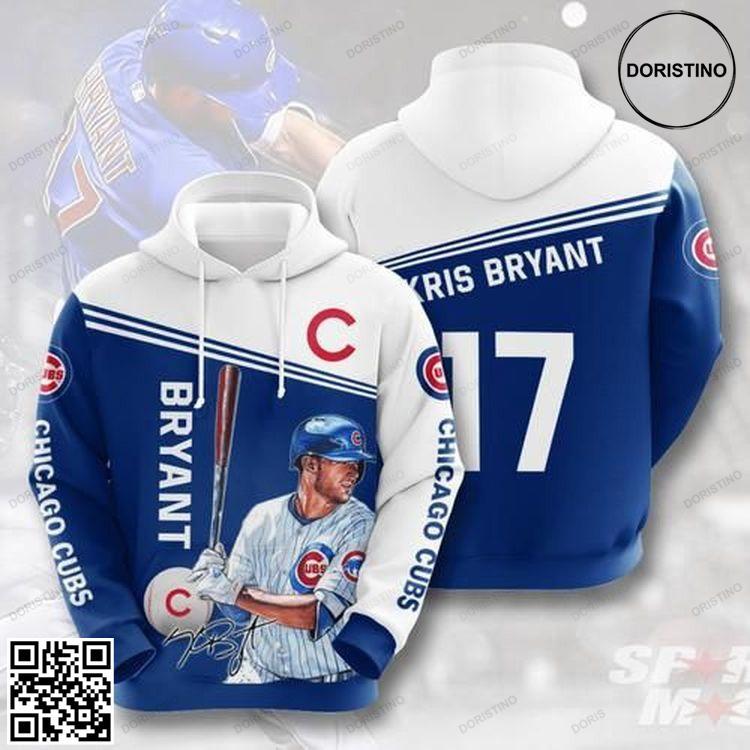 Amazon Sports Team Kris Bryant Chicago Cubs No823 Size S To 5xl Awesome 3D Hoodie