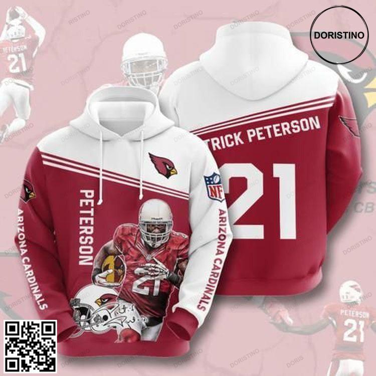 Amazon Sports Team Nfl Arizona Cardinals No1150 Size S To 5xl All Over Print Hoodie