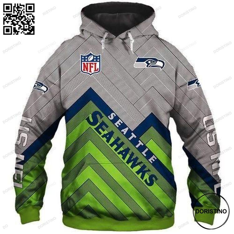 Amazon Sports Team Nfl Seattle Seahawks No37 Size S To 5xl All Over Print Hoodie