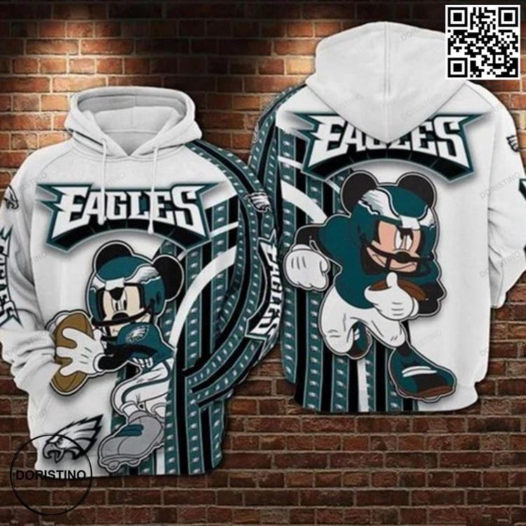 Amazon Sports Team Philadelphia Eagles Nfl Mickey All Over Print Hoodie