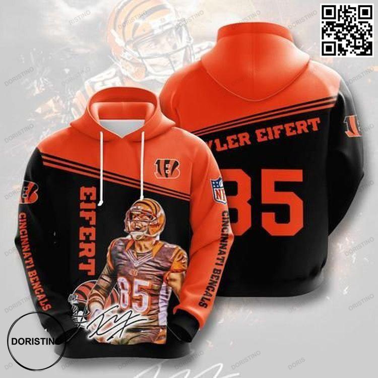 Amazon Sports Team Tyler Eifert Cincinnati Bengals No520 Size S To 5xl Awesome 3D Hoodie