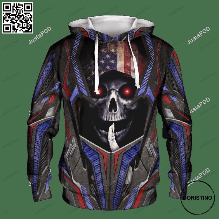 America Skull 3d Limited Edition 3D Hoodie