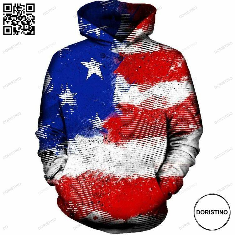 American Flag Lines 3d Ed Limited Edition 3D Hoodie
