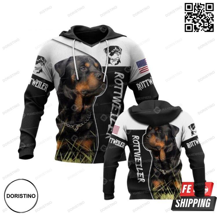 American Rottweiler Awesome 3D Hoodie
