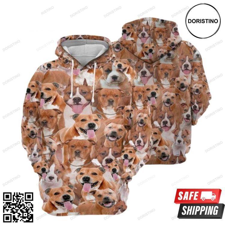 American Staffordshire Terrier Awesome Limited Edition 3D Hoodie