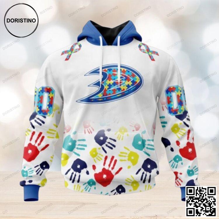 Anaheim Ducks Special Autism Awareness Design Limited Edition 3D Hoodie