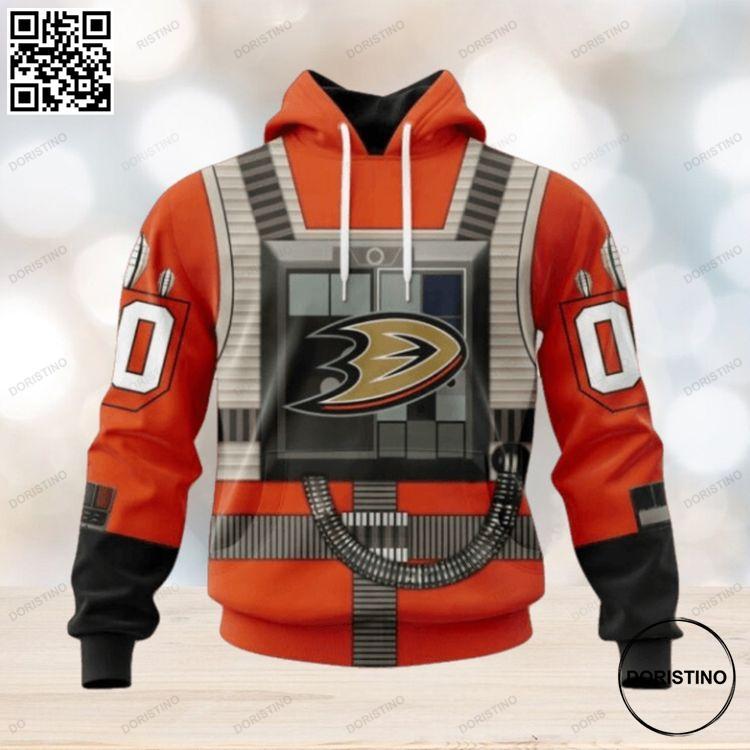 Anaheim Ducks Star Wars Rebel Pilot Design Limited Edition 3D Hoodie
