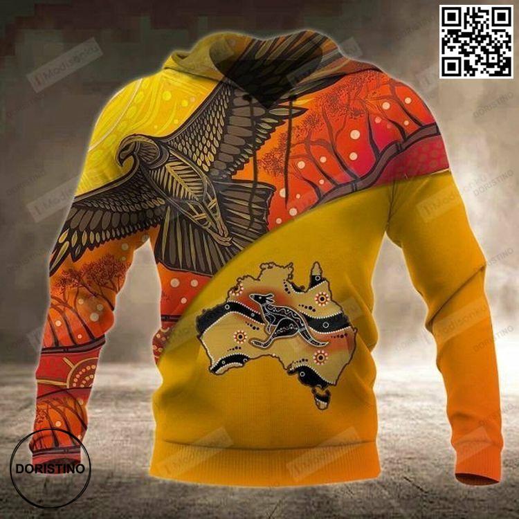 Ancient Pattern Maori Red Yellow 3d Awesome 3D Hoodie