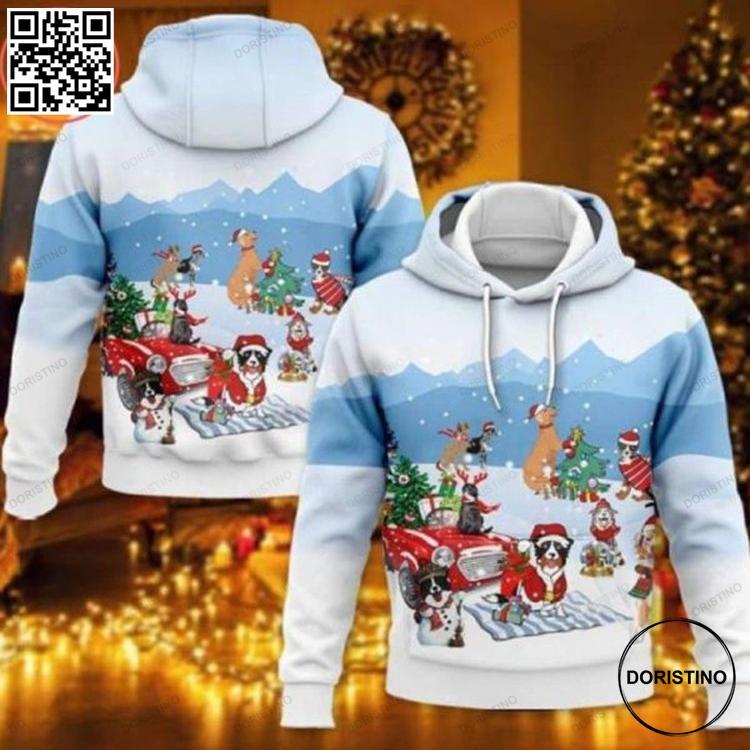 Animal Party In Christmas All Over Print Hoodie