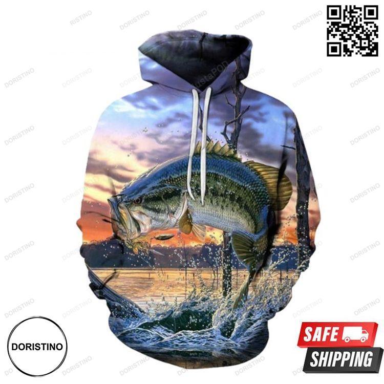 Anime Fish Hoody Men Tracksuit Brand Coat Streatwear Asian Size 6xl All Over Print Hoodie