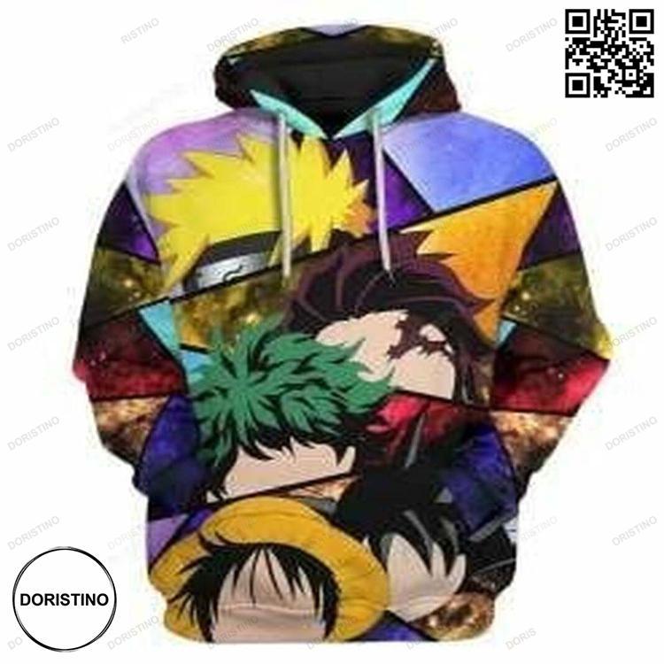 Anime Heroes 3d Awesome 3D Hoodie