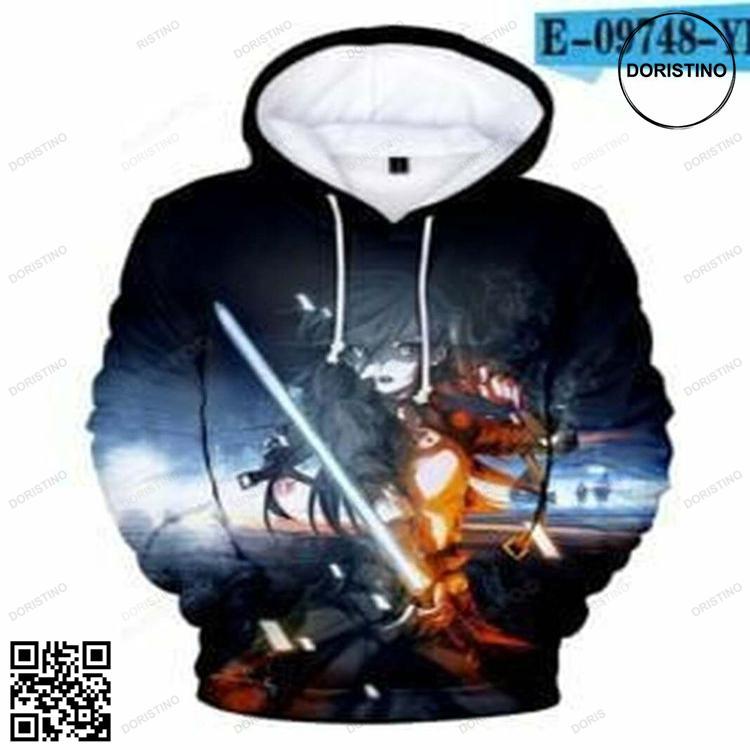 Anime Sword In Line 3d All Print All Over Print Hoodie