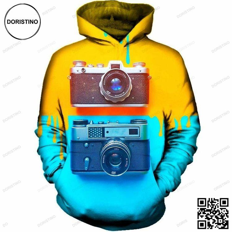 Antique Camera 3d Awesome 3D Hoodie