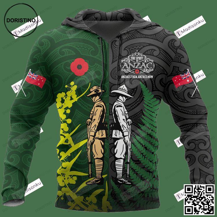 Anzac Day The Ode Remembrance Lest We Forget Kiwi And Australia 3d All Over Print Hoodie