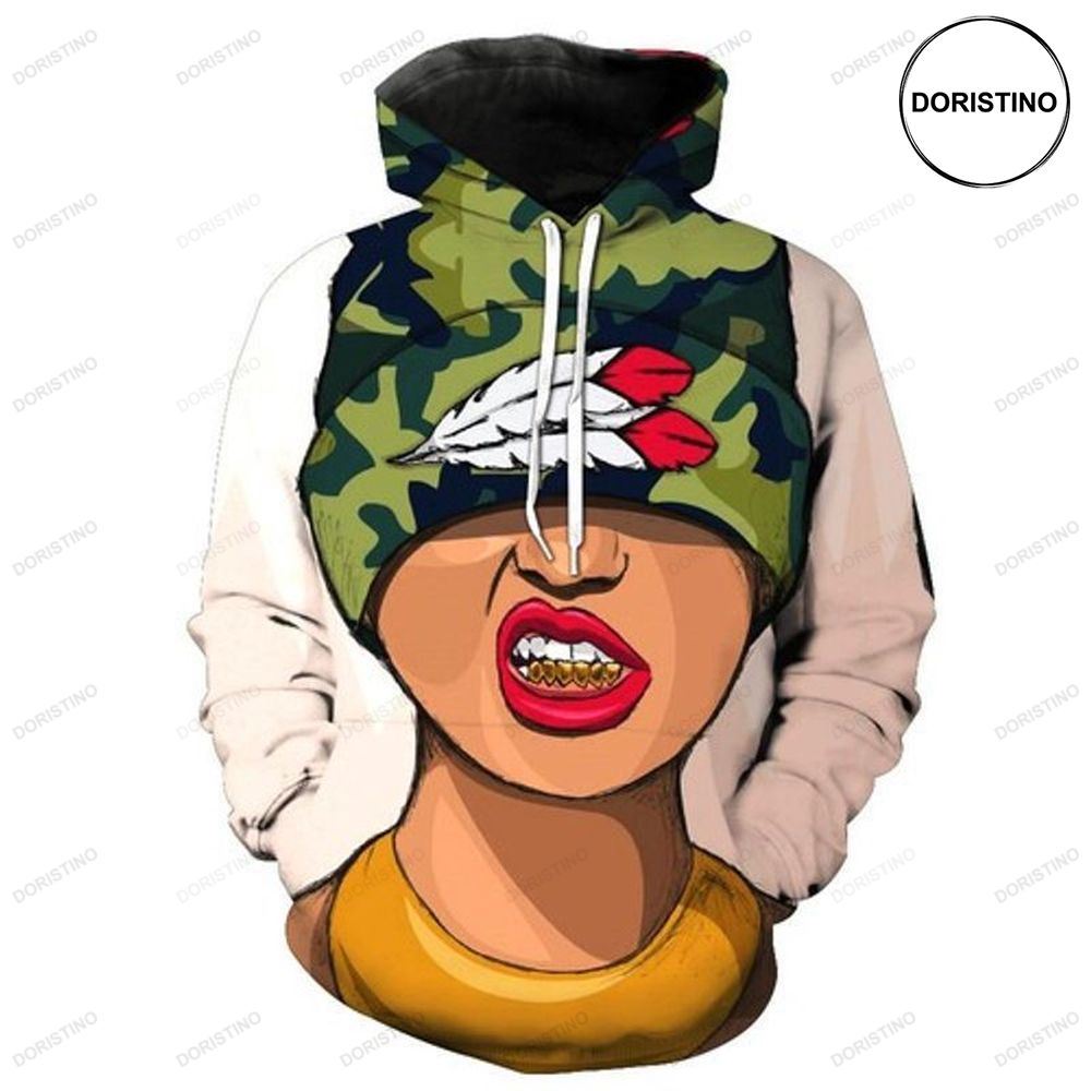 Gold Grill Gutta Chick Full Ing All Over Print Hoodie