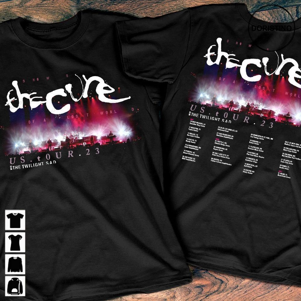The Cure Show Of The Lost World Us Tour 2023 The Cure Tour 2023 The Cure The Cure Rock Band Concert 2023 Limited Edition T-shirts