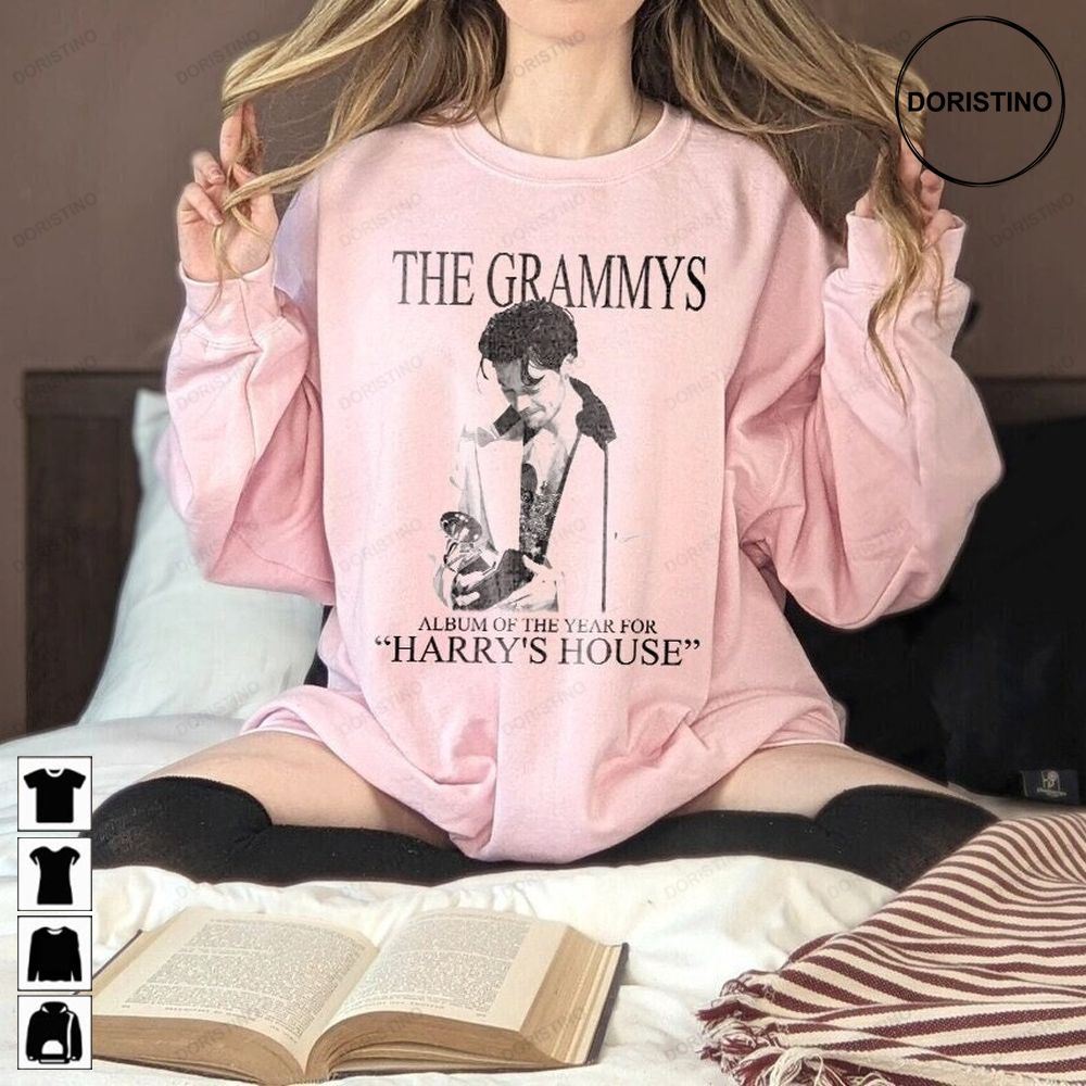 The Grammys Harry 2023 Vintage Harry's House 65th Annual Grammy Awards Hs Harry Unisex Oversized Limited Edition T-shirts