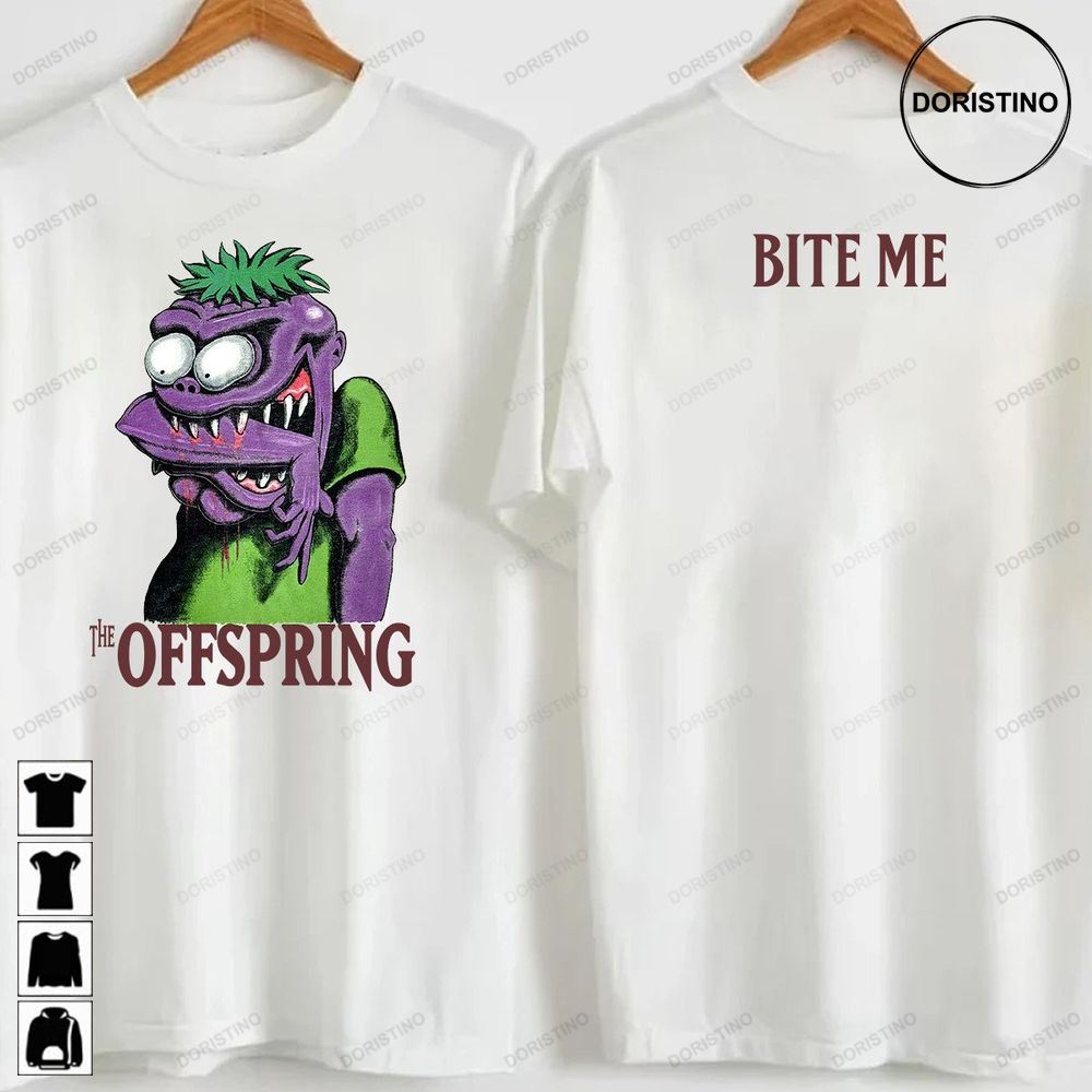 The Offspring 1995 Bite Me The Offspring Tour '95 The Offspring Offspring Band Rock Song Music Tee Trending Style