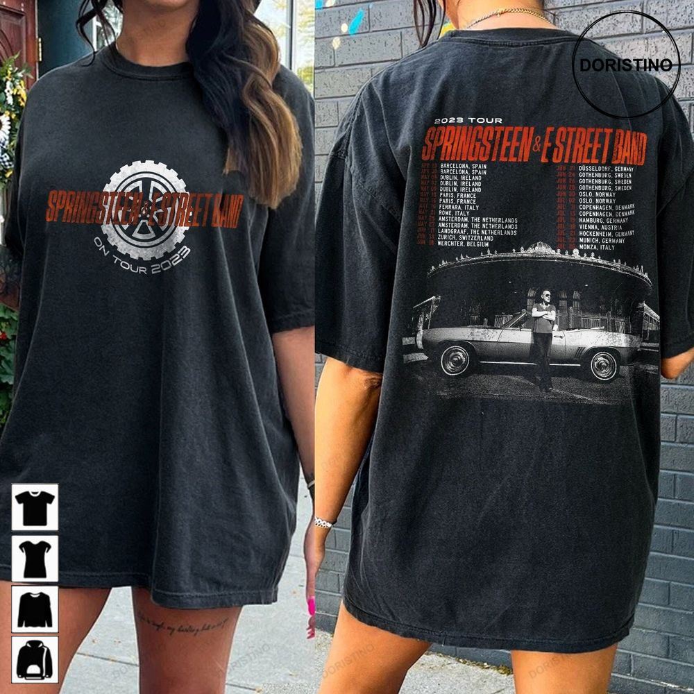The Springsteen And E Street Band 2023 Bruce Springsteen Bruce Springsteen Gifts For Fans Limited Edition T-shirts