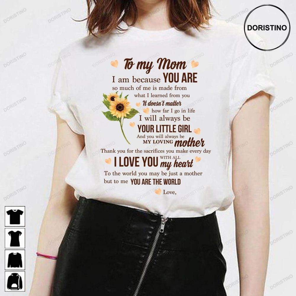 To My Mom To Me You Are The World Gift For Mom From Daughter Birthday Gifts For Mom Mom Gift Trending Style