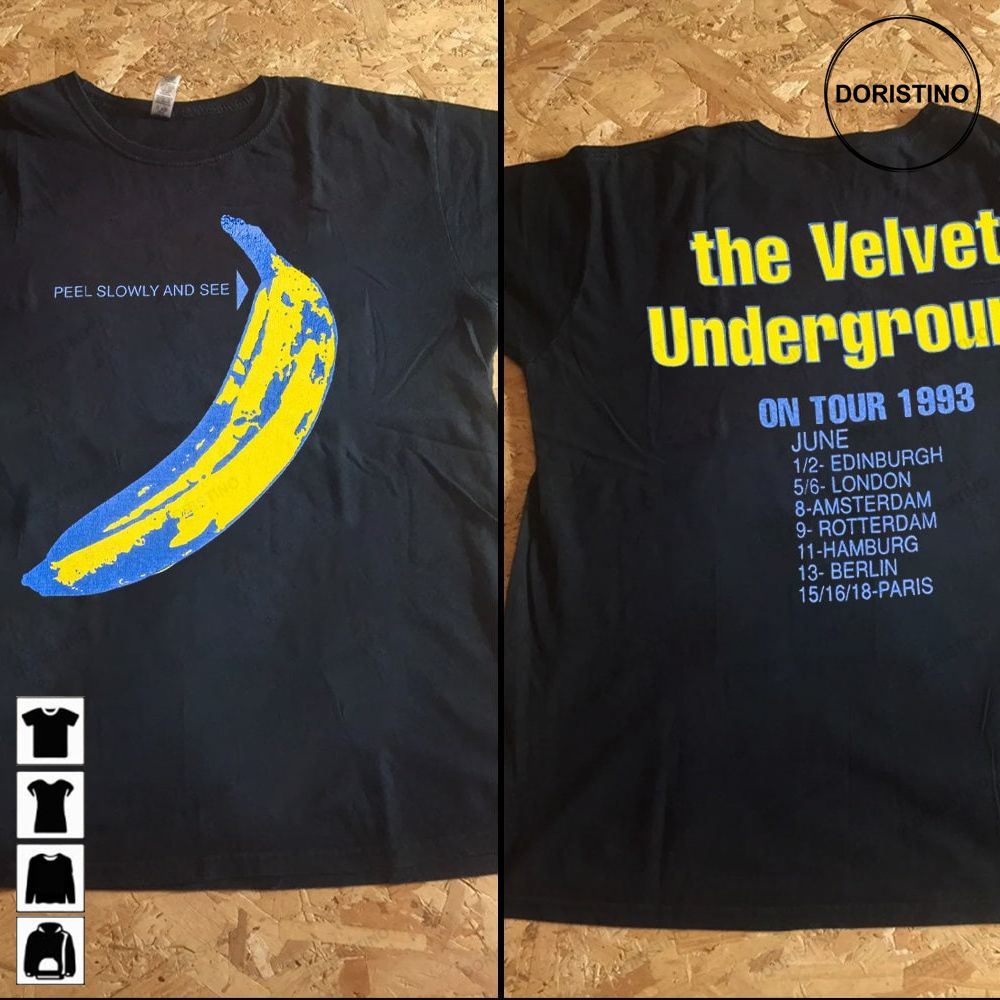 Vintage 1993 The Velvet Underground Peel Slowly And See The Velvet Underground Rock Tee Awesome Shirts