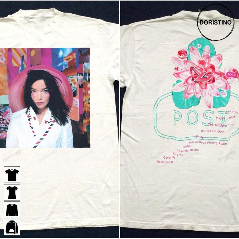 Vintage 1995 Björk Bjork Post Album Promo Bjork Bjork Singer Bjork Inspired Pop Music Music Fans Tee Awesome Shirts