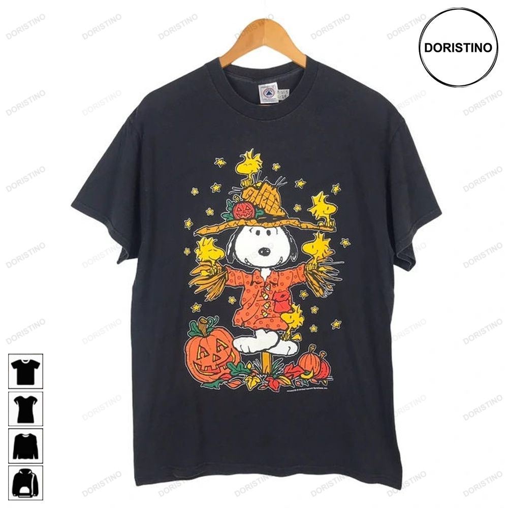 Vintage 90s Peanuts Pumpkin Halloween Limited Edition T-shirts