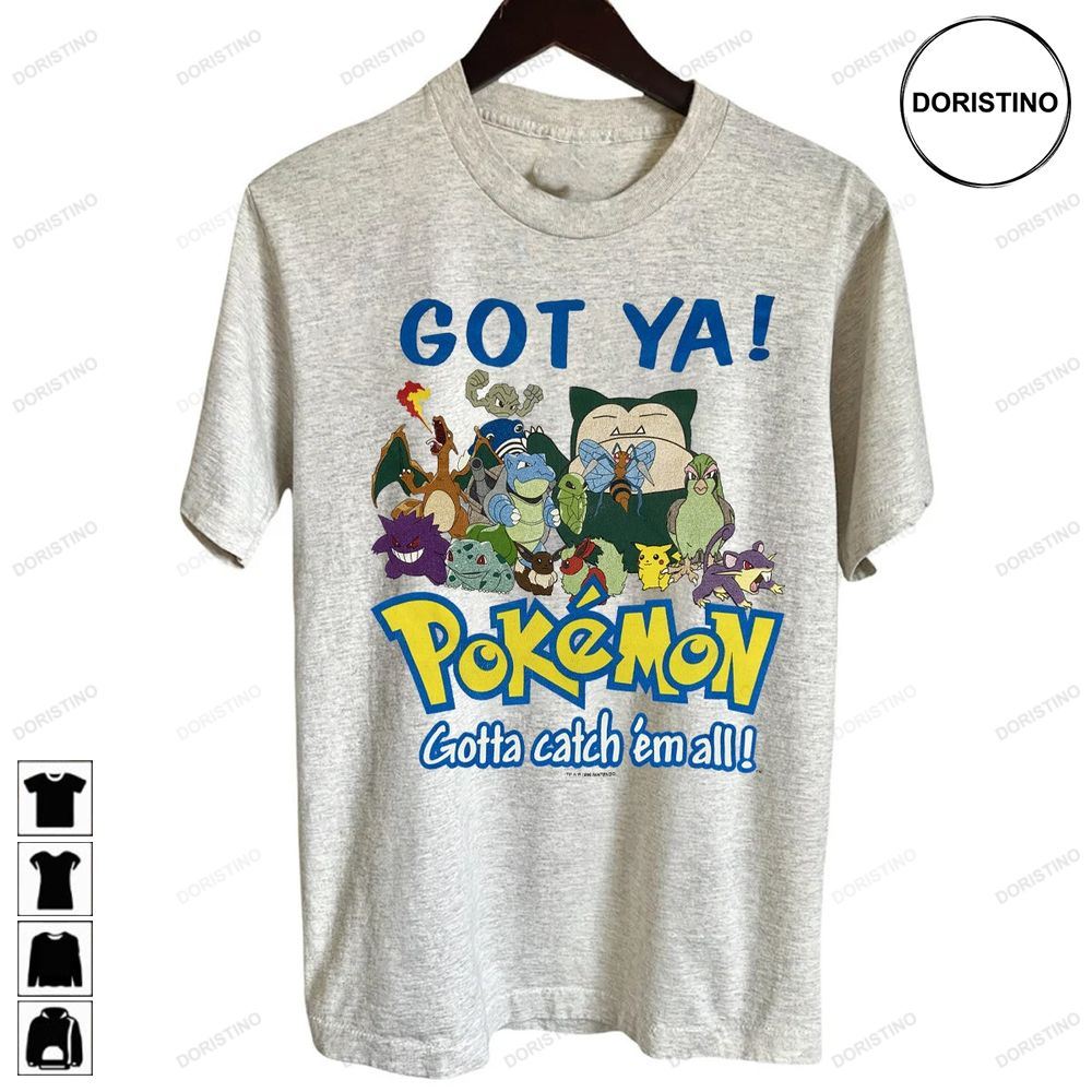 Vintage 90s Pokemon Nintendo Graphic Anime Got Ya Pokemon Gotta Catch Em All Pokemon Anime Awesome Shirts