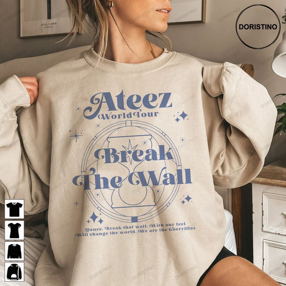 Vintage Ateez Ateez Break The Wall Ateez Fellowship World Tour Ateez Fellowship 2022 Awesome Shirts